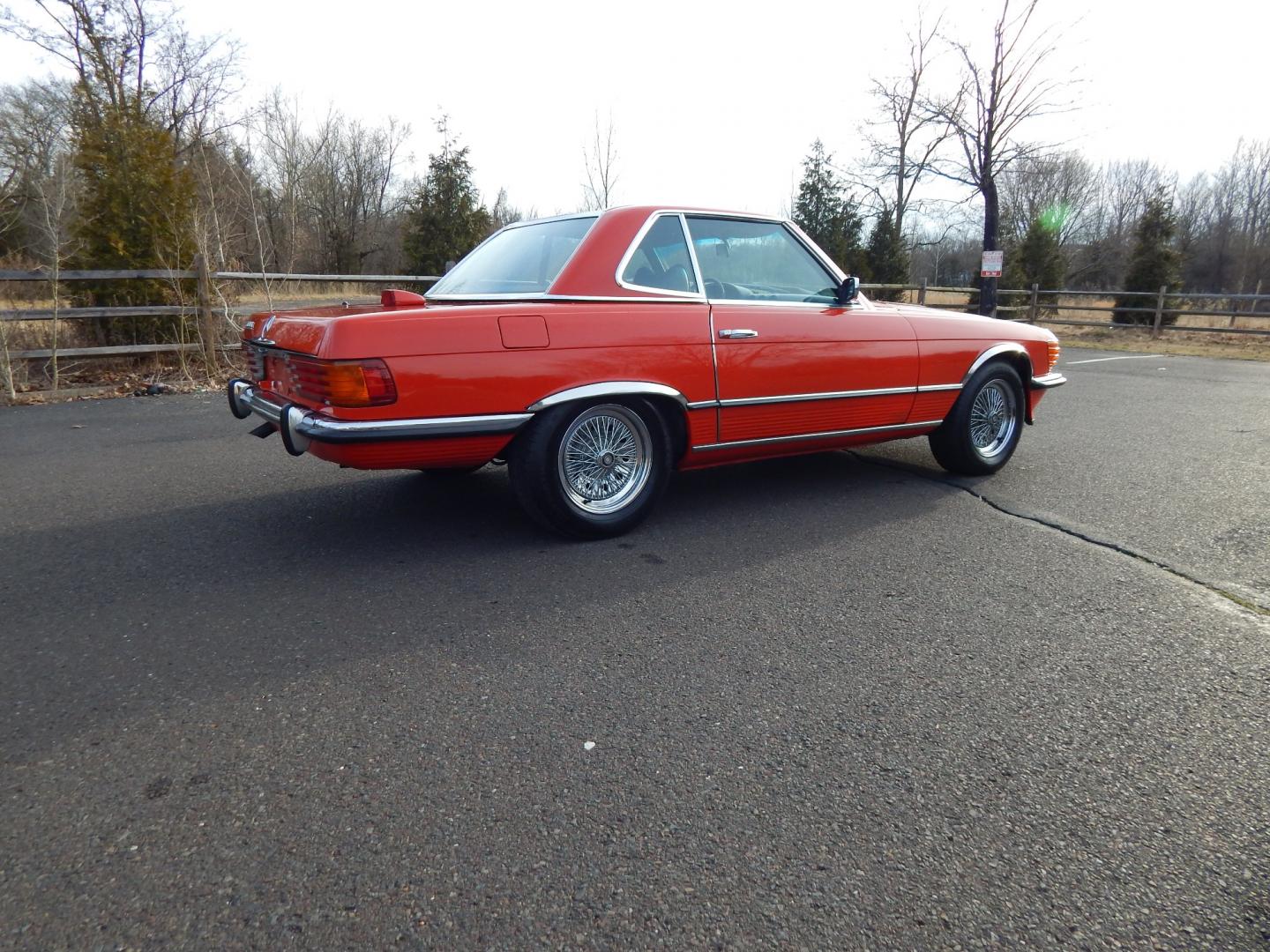 1972 Signal Red /Black Leather Mercedes-Benz 450SL 450SL (10704412000) with an 4.5L V8 engine, Automatic transmission, located at 6528 Lower York Road, New Hope, PA, 18938, (215) 862-9555, 40.358707, -74.977882 - Here we have a beautiful 1972 Mercedes 450SL. Options include: black leather, hard top and soft top, AM/FM/TAPE radio, parking lights, VDO Klenzle clock, Berger Mangel stamped 15 inch wheels with 4 Kelly Navigator 800S tires. This vehicle comes with a car cover and a list of records of work done to - Photo#5